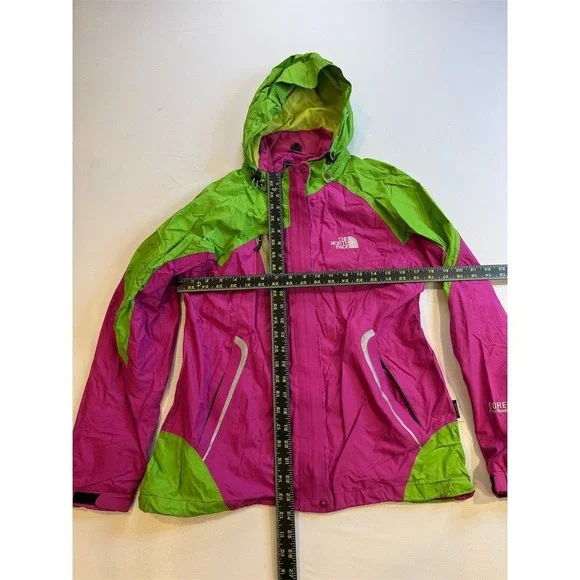 The North Face Women's Pink Hooded Rain Jacket Size M Gore-Tex Pro Shell - Picture 5 of 10